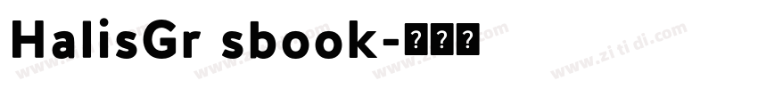HalisGr sbook字体转换
